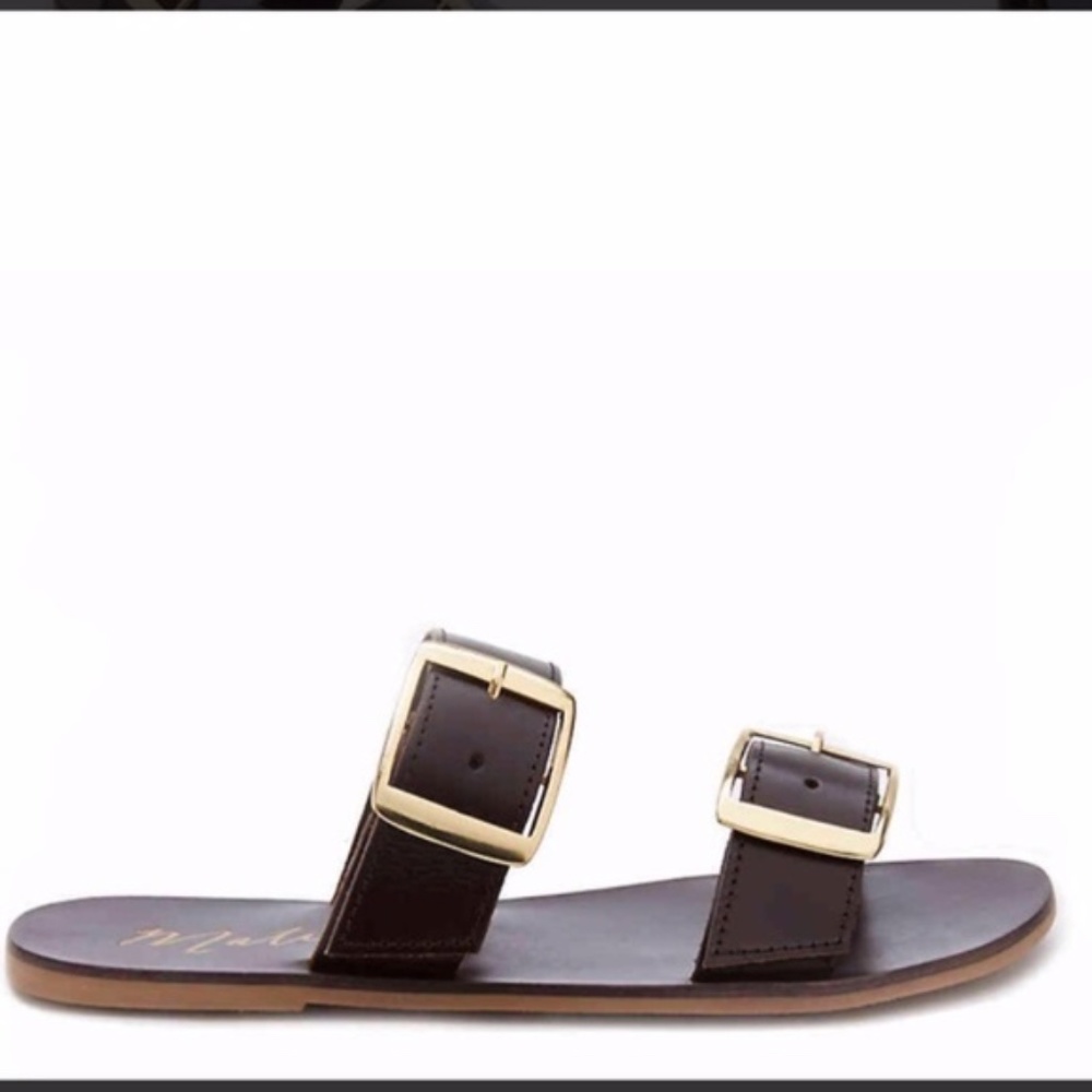 Matisse Zuri Buckle Leather Buckle Sandals size 6